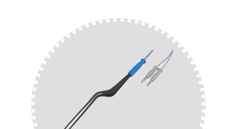 沪通24cm可高温消毒电凝镊BF09 一体式 高频电刀专用电凝镊